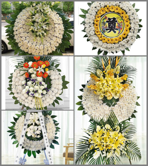 四川成都彭州市致和镇京果村花圈速递