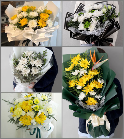 四川成都彭州市致和镇京果村白事花束代送